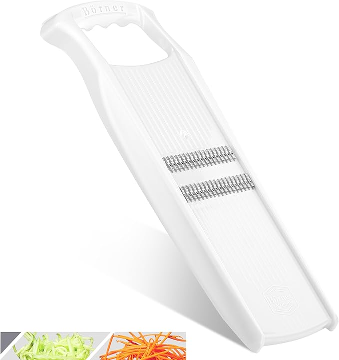 BORNER Roko PowerLine | Vegetable Grater Börner - Quality Made in Germany, Color:White