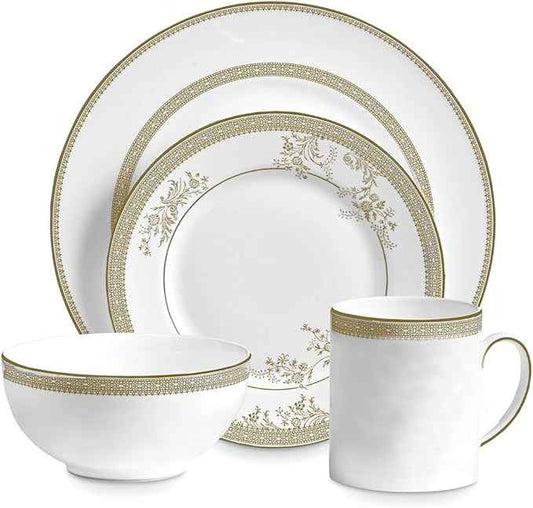 Vera Wang for Wedgwood Vera Lace Gold 4-Piece Place Setting