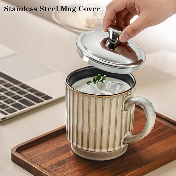2.7Inch Stainless Steel Universal Drink Covers, Gooseneck Kettle Lid, Mini Lid for Tea Cups, Drink Cover, Coffee Mugs, Tea Cups, Beers