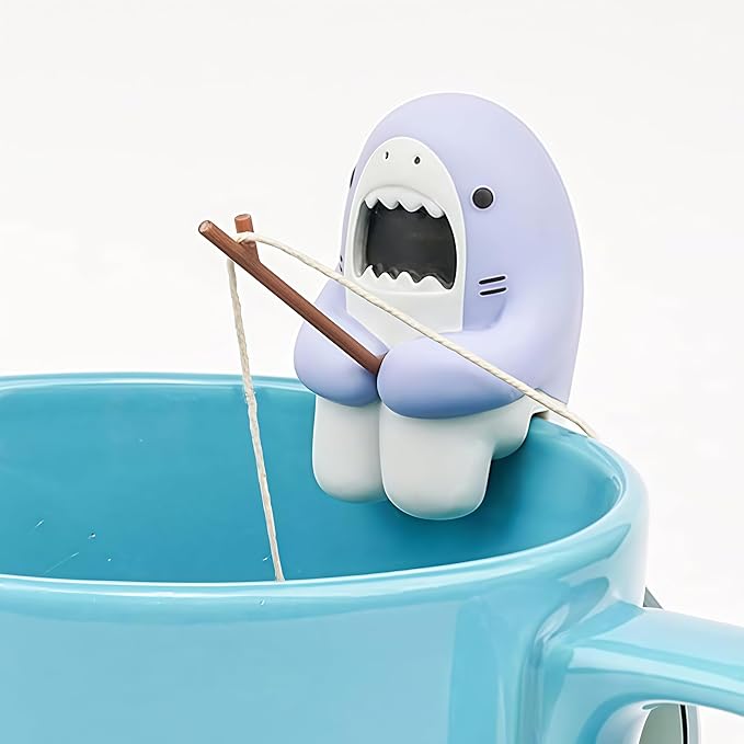 Creative Shark Shape Tea Infuser, Loose Leaf Tea Strainer, Funny Animal Shaped Tea Filters Gift for Tea Drinkers Shark Accessories Tea Lovers Accessory ﻿