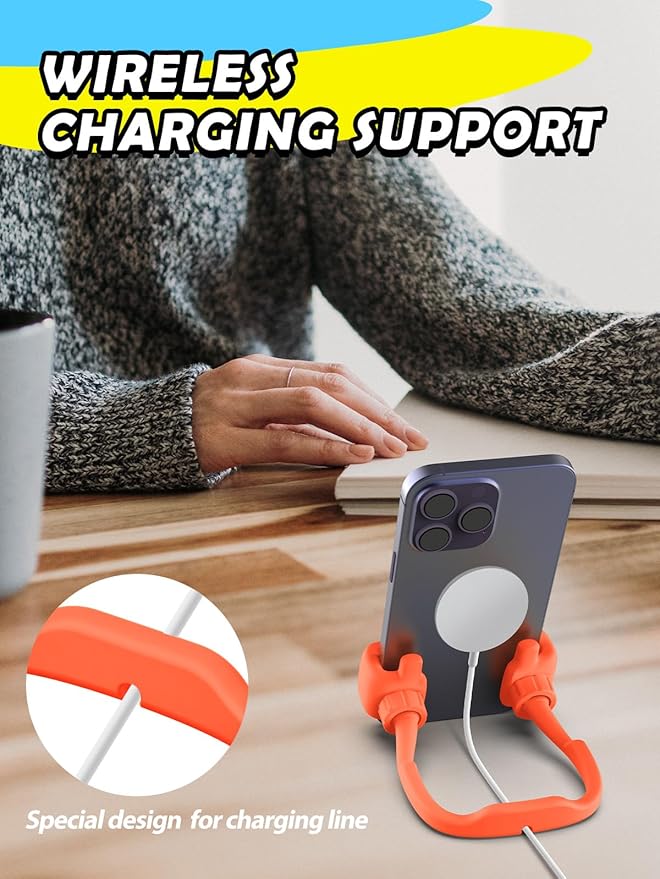 Stocking Stuffers for Teens Boys Girls Cell Phone Stand: Upgrade Adjustable Thumbs Up Lazy Phone Holder for Desk Fun Birthday Gifts for Grandma Adults Husband from Wife