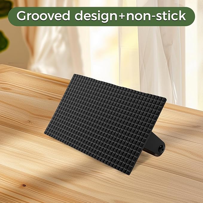 Cast Iron Smash Burger Press,Grill Bacon Meat Press Tool,Perfect for Blackstone, Camp Chef, Weber Grills & Indoor Griddles – BBQ & Cookout Must-Have (Rectangle -Grooved)