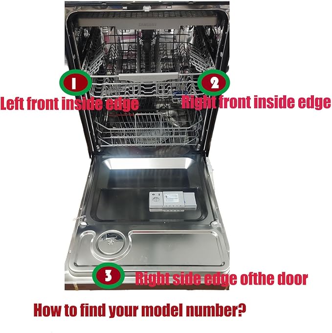 Upgraded DD82-01073A Lower Rack Assembly Replacement for Samsung Dishwasher Dishrack Modle DW80R5061/DW80R5060/ DW80K7050UG Series