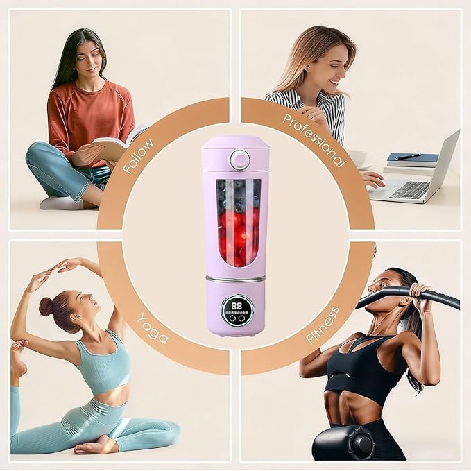 Electric Blender Cup | 700ml Kitchen Tool Fruit Mixing Machine | Electric Vegetable Juicer - for Women Men Teens Adults Kitchen Gym Travel Dormitory Apartment Hotel School