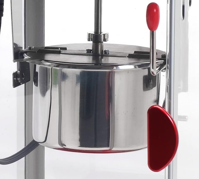 Elite Gourmet EPM-250X Maxi-Matic 2.5 Ounce Classic Carnival, Tabletop Kettle Popcorn Popper Machine, Retro-Style, Movie Hot Buttered Popcorn, Red
