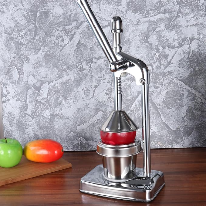 Manual Juicer Citrus Squeezer Stainless Steel Fruit Extractor Hand Lever Press Juicer for Home Lemon Squeezer