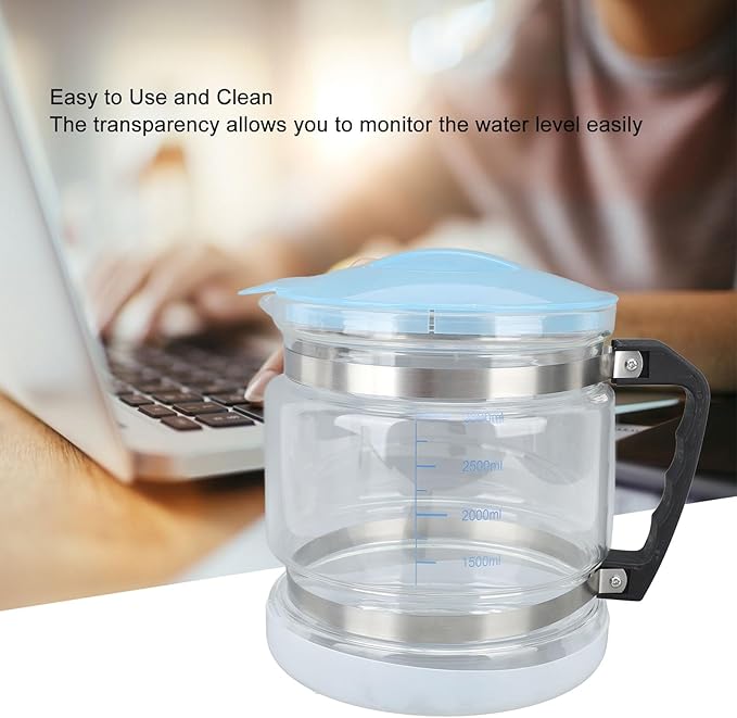 1 Gallon/4L Water Glass Carafe for Distiller, Water Distiller Glass Pot, Distiller Water Container Jug for Countertop Water Distiller Filter