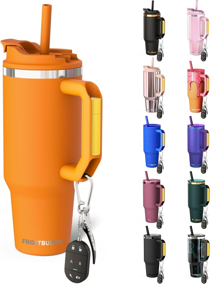 Frost Buddy Thicc Buddy - 30 oz Stainless Steel Vacuum Insulated Tumbler with Lid and Straw for Water - Travel Mug Cupholder Friendly - Gifts for Women Men Him Her (rockytop)