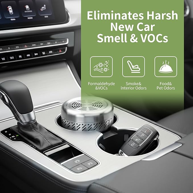 Upgraded Fridge Deodorizer - Advanced Nano-Catalyst Odor Eliminator for Refrigerator, Closet & Car - Powerful Odor Absorber Better Than Baking Soda & Charcoal