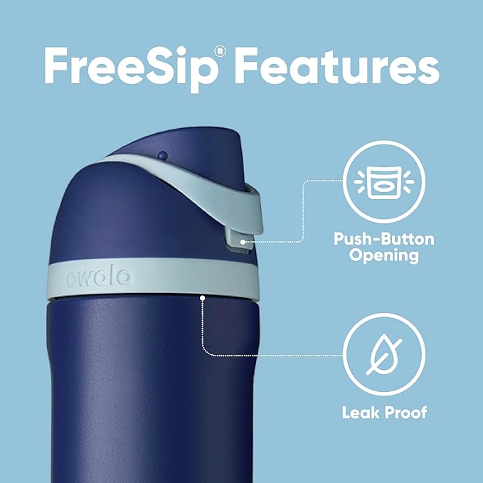 Owala Harry Potter FreeSip Insulated Stainless Steel Water Bottle with Straw, BPA-Free Sports Water Bottle, Great for Travel, 24 Oz, Ravenclaw