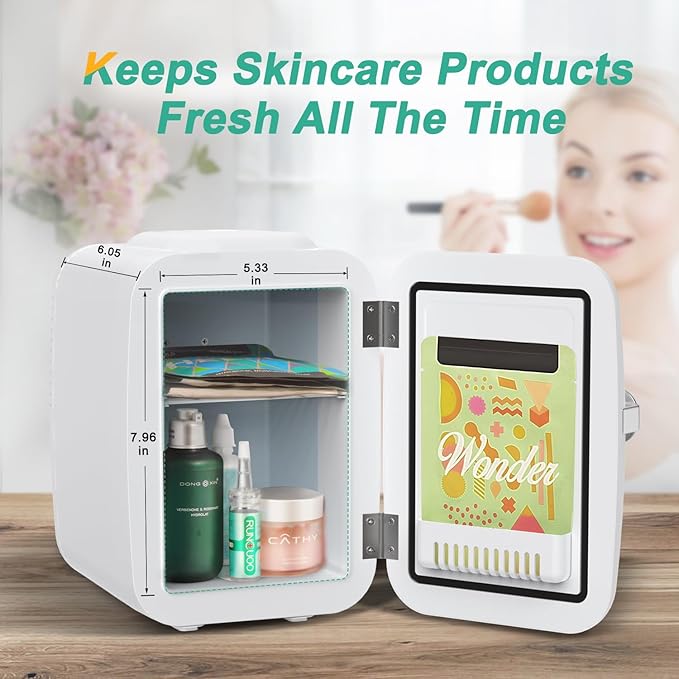 CROWNFUL Food Scale & CROWNFUL 4 Liter/6 Can Mini Fridge