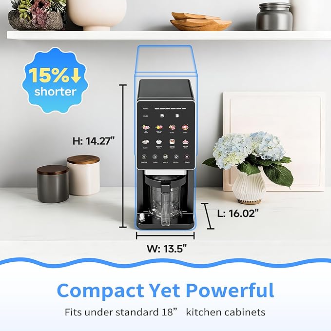 Ice Cream Maker & 10-in-1 Frozen Treat Maker, 20 oz 1 Pint, Mix-In + Re-Spin for Creamy Texture, Gelato, Sorbet, Slushie, Frozen Yogurt & Smoothie Bowls Machine for Homemade, Recipe Guide
