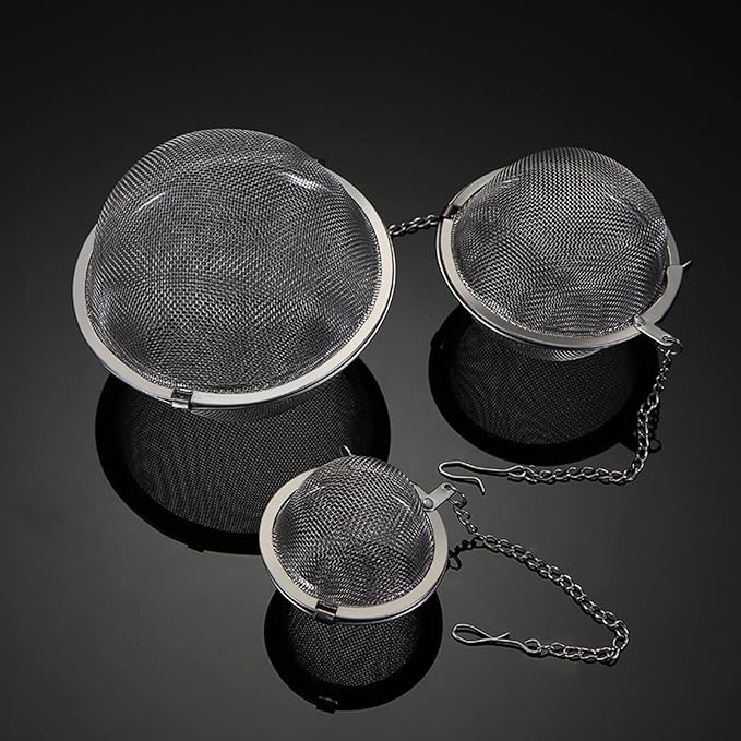 3PCS Premium Tea Infusers, Loose Leaf Tea, Upgraded Tea Strainers and Tea Balls for Flavoring Herbal Spices and Seasonings