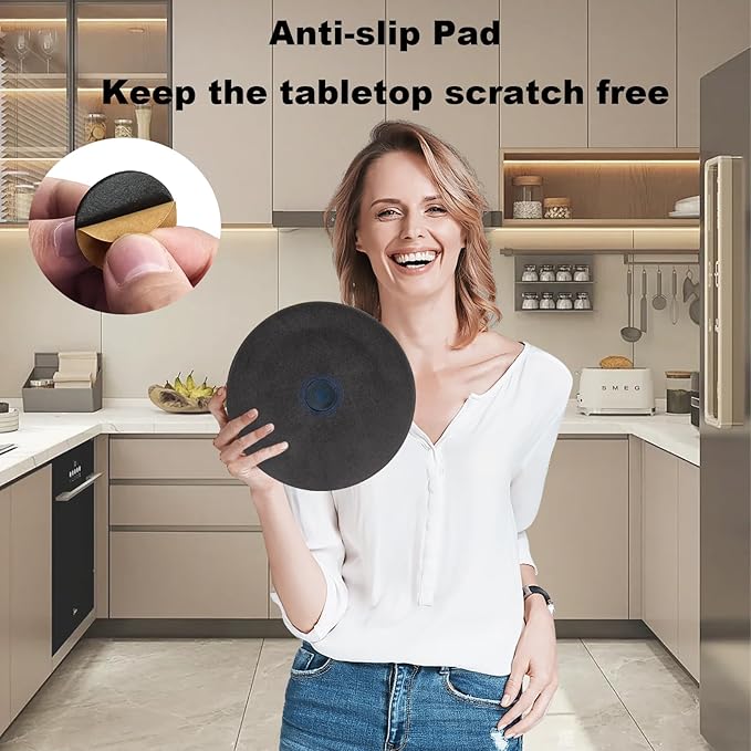 Paper Towel Holder countertop, Free-Standing Kitchen roll Holder for Kitchen Bathroom, Paper Towel Holder Stand Dispenser with Stainless Base Fits Standard (Silver)