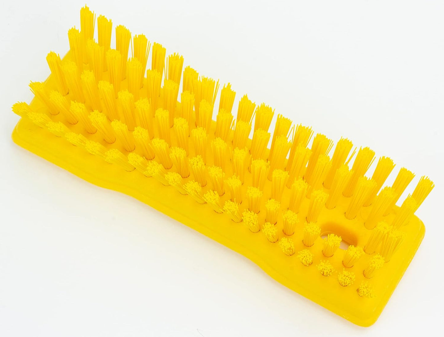 SPARTA 42024EC04 Comfort Grip Plastic Scrub Brush, Hand Brush For Cleaning, 8 Inches, Yellow