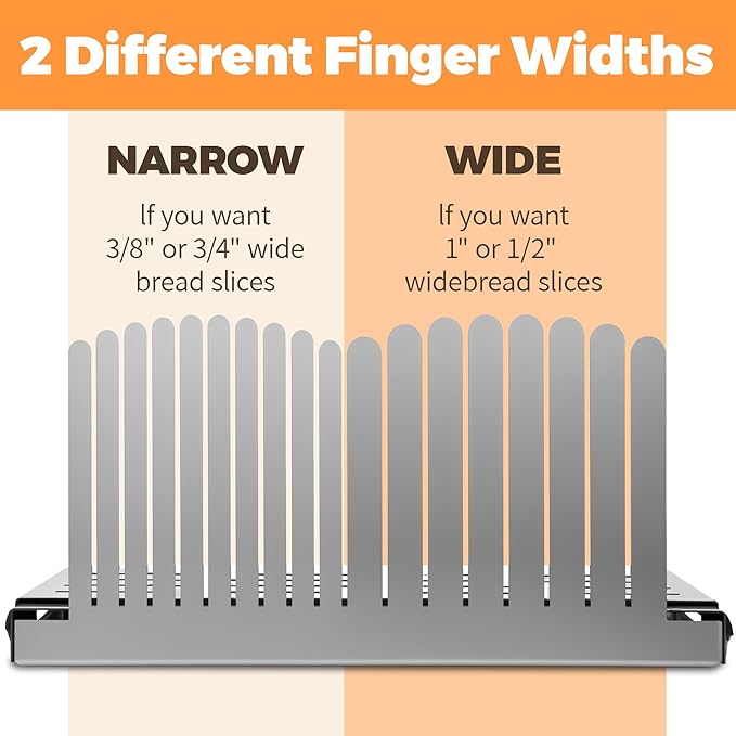 Stainless Steel Bread Slicer - Adjustable Foldable Durable Steel Space -Saving Cutting Guide Homemade Breads,Suitability for Homemade Breads, Bagel,Cakes - Kitchen Gadget, Baking Tool & Gift
