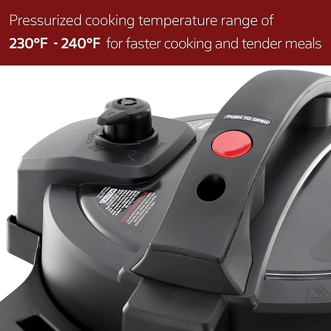 MegaChef 6 Quart 11-in-1 Electric Pressure Cooker, Multi-Cooker with Stainless Steel Crock, 11 Preset Functions