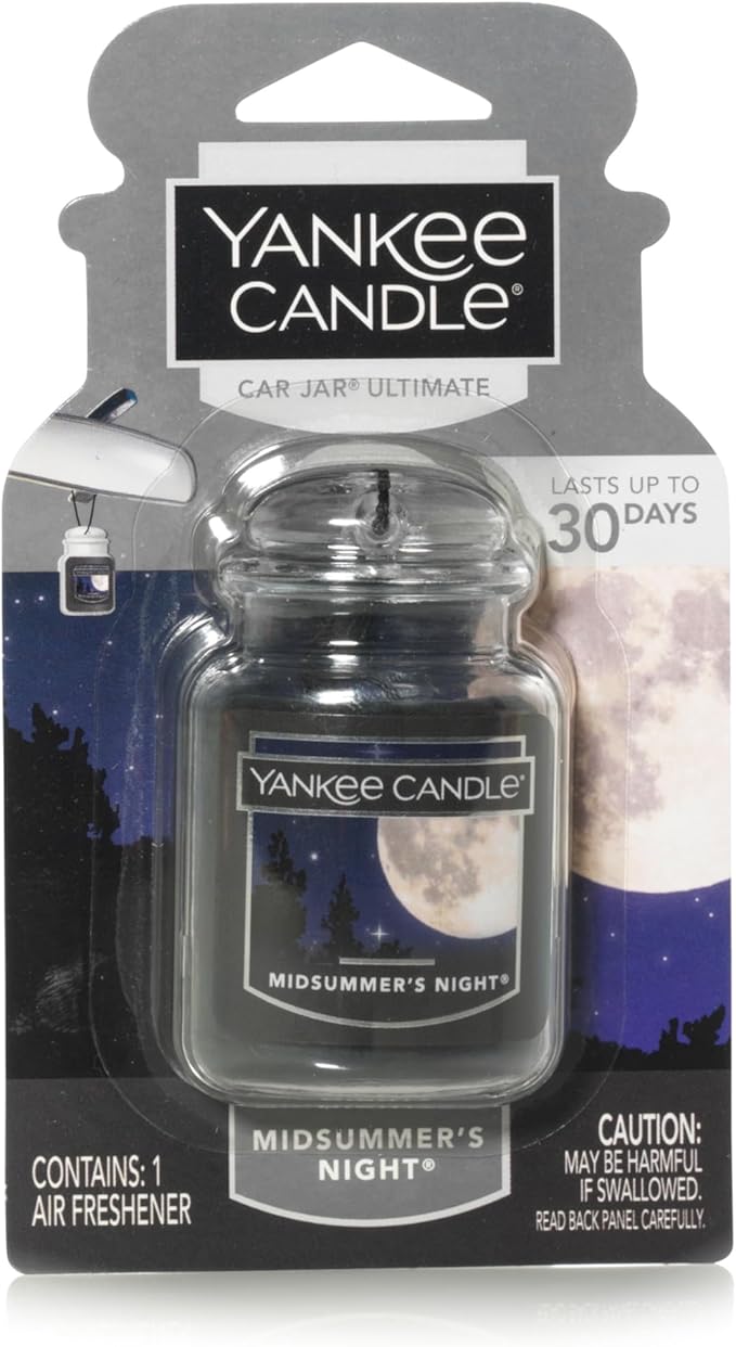 Yankee Candle Car Jar Ultimate, Midsummer's Night, 0.96 OZ (Pack of 3)
