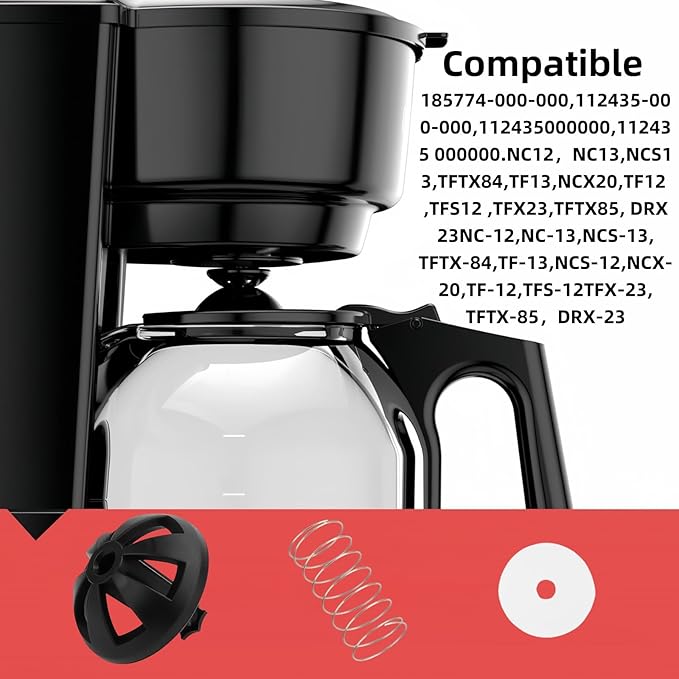 Coffee Machine Brewing Basket Bottom spring loaded stopper kits Fits for Black+Decker coffee makers Brew Basket, fits majority 4-12 Cup Drip 990117900 990237500 Coffee Makers
