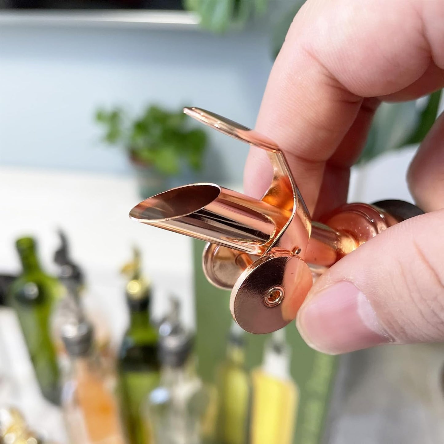 Pafuen Auto Liquor Pour Spout (6, Rose gold)