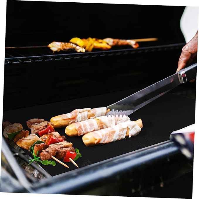 SHOWERORO 9pcs Non-stick Oven Liners Grill Baking Mats for Air Fryer Reusable Oven Mats Easy to Clean