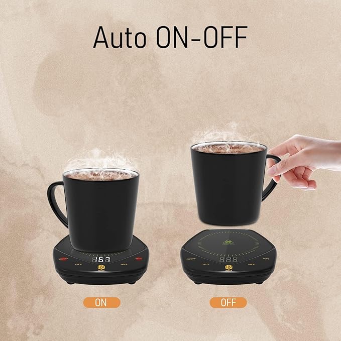 Gifts for Women Men,Mug Warmer,Coffee Warmer Plate Portable Coffee Mug Warmer for Desk with Temperature Display, Coffee Cup Warmer for Jar Candles,Tea, Beverage & Coffee Gifts (No Mug)