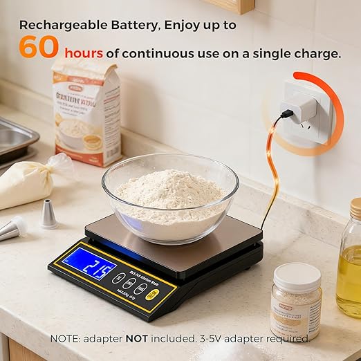 Bonvoisin 66lb/ 30kg Baking Kitchen Scale & Commercial Food Scale