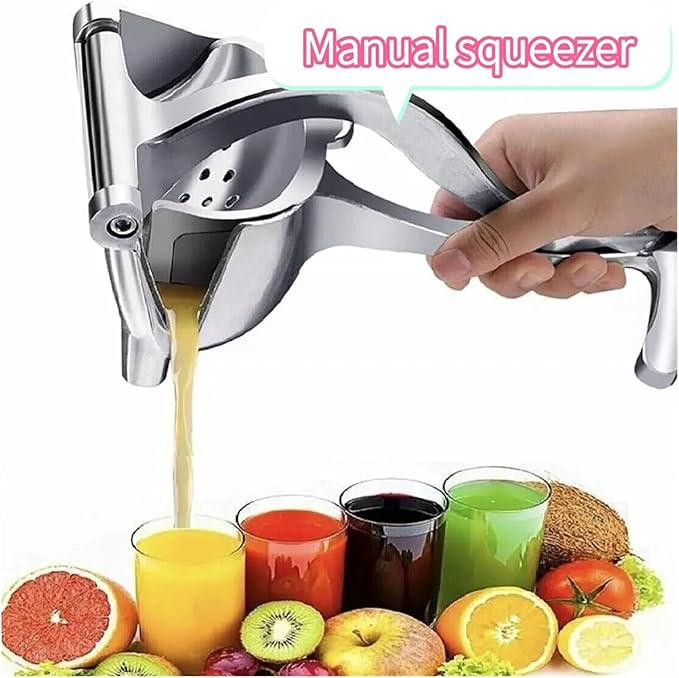Juicer, Fruit Juice Squeezer Manual Aluminum Press Extractor Orange Lemon Citrus Juicer Handheld Kitchen Tool Home Bar