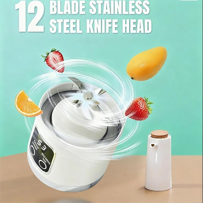 Digital Multimode Juicer Blender - Smart Led Display, Portable Usb Personal Electric Blender, Juicer Shakes And Smoothies Blender For Smoothies Liquid Diet, Shakes, Leak Proof Design (2PC-C)