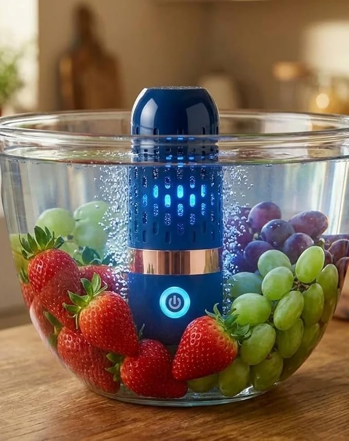 Produce Cleaner - Fruit Cleaner Cleaning Produce, Vegetables Meats in 10 Minutes, Portable, No Scrubbing for Home, Travel Outdoor Use