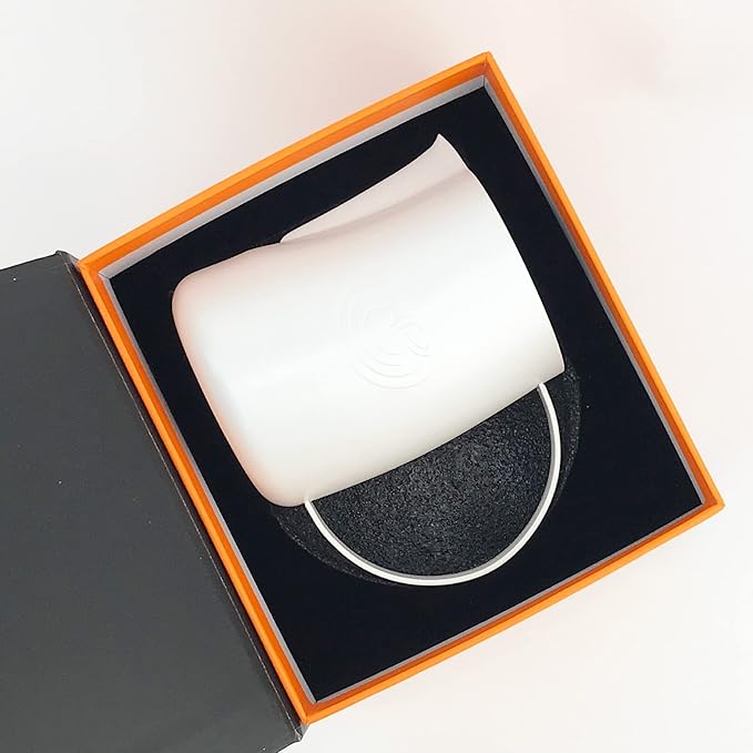 Barista Swag Curved Body Coffee Milk Frothing Cup for Espresso Machines Latte Art 500ml Steaming Pitchers (Teflon White)