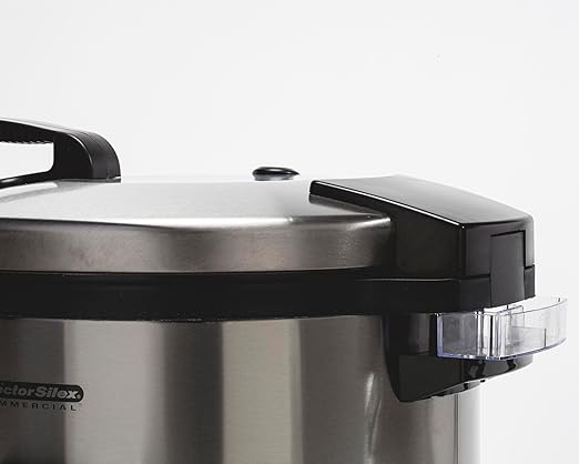 Proctor Silex Commercial 37560R Rice Cooker/Warmer, 60 Cups Cooked Rice Capacity, Nonstick Inner Pot, Hinged Lid, Stainless Steel Housing, Conforms to NSF