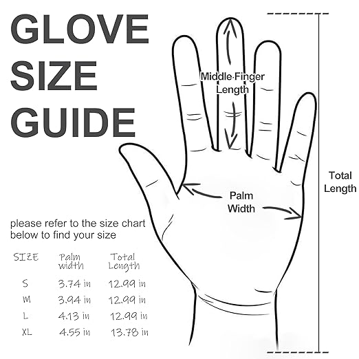 BBQ Gloves for Food Contact Grilling Gloves White, Medium