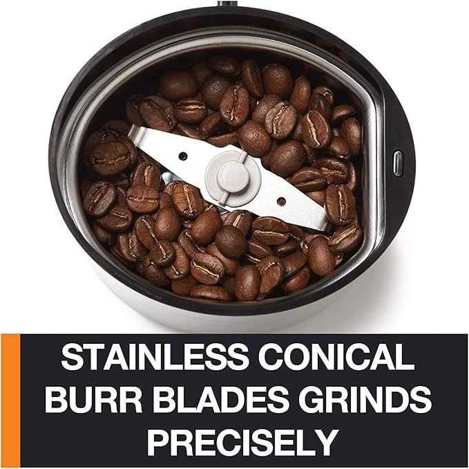 KRUPS Electric Coffee Grinder, Stainless Steel Blades, Black | 3 oz Capacity | 200W Motor | For Coffee Beans, Herbs & Nuts | Pack of 2