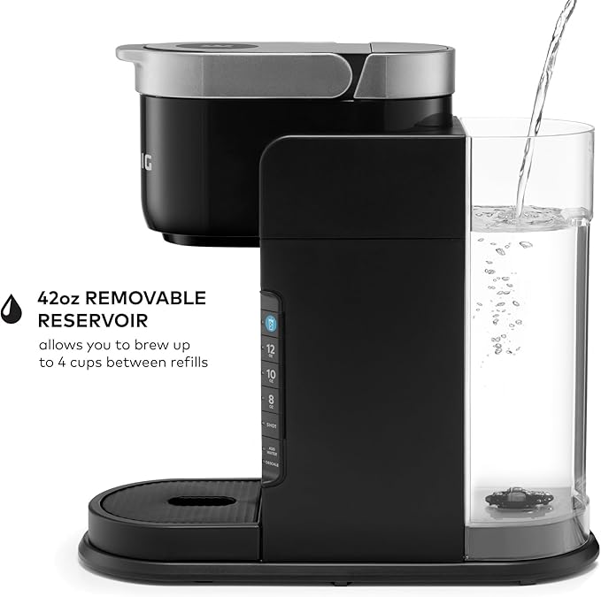 Keurig K-Café Barista Bar Single Serve Coffee Maker and Frother, with 3 Brew Sizes, Hot and Cold Coffee Capabilities, 2oz Coffee Shot Button, Black