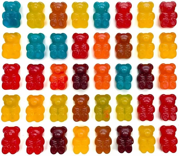 Gummy Candy Molds - 4Pcs Silicone Gummy Bear Molds With 2pcs Dropper,Non-stick and Bpa Free for Mini Candy Chocolate Gummies Baking