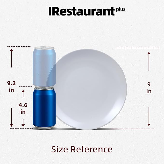 Stoneware Coupe Commercial Grade Dinnerware, Matte White, Plate 9", Case of 24