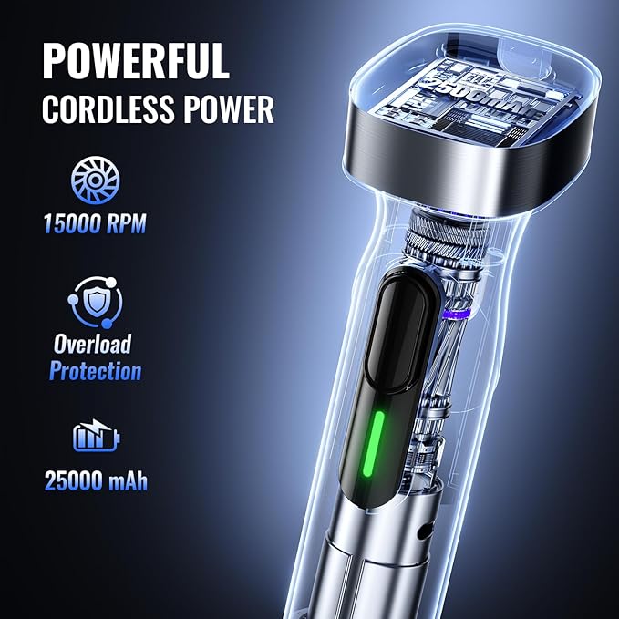 Turelar Cordless Immersion Blender with Rchargeable Battery, Portable Hand Blenders with Adjustable Speed, Hand Held Stick Mixer for Effortless Blending Shakes, Smoothies, Soups, Puree or Baby Food