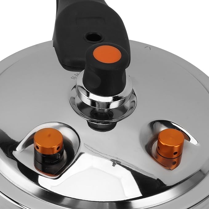 Syrisora Pressure Cooker Rapid Heating 16cm Safety Valves 304 Stainless Steel and Plastic Electric Pressure Cooker for Cooking
