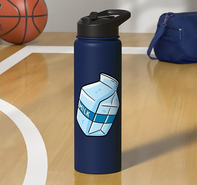 Milk Carton Dairy Lover Stainless Steel Insulated Water Bottle