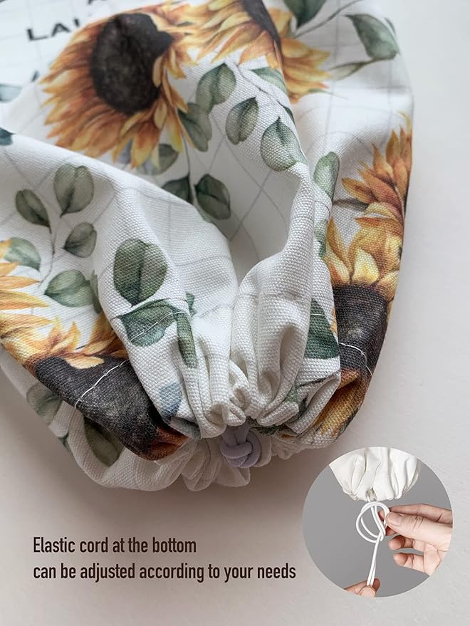 Hglian Sunflower Grocery Bag Holder Storage Organizer,Plastic Bag Holder for Garbage Shopping Trash Bags,Quote Religious Sayings Blessing Home Kitchen Decor