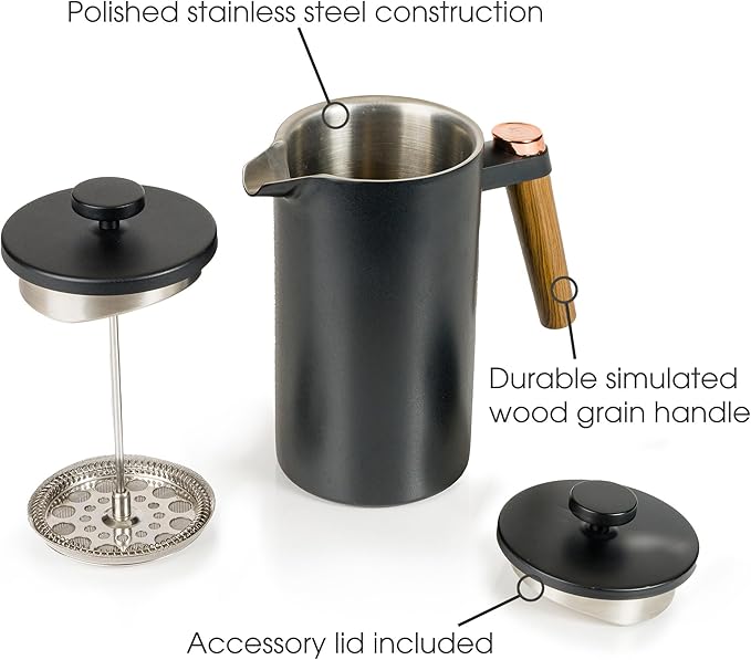Brod & Taylor Double-Wall French Press & Carafe, Stainless Steel