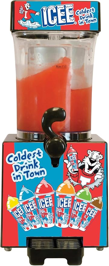 iscream Genuine ICEE Brand Counter-Top Sized ICEE Slushie Maker - Spins Your Pre-Chilled Ingredients with Your Ice into ICEE Slushies!