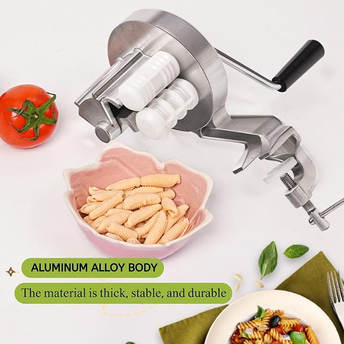 Cavatelli Maker Set, 3 Piece Pasta Set with Scraper and Mat, Makes Authentic Cavatelli and Shell Pasta