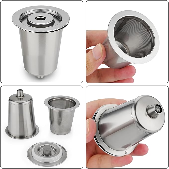 Reusable Filter Cup for Cuisinart (Stainless Steel - 2 Pack)