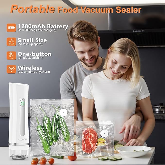 30 PCS Reusable Vacuum Sealer Bags for Food, 10x13 Inch Vacuum Storage Bags with Air Valve, Compatible with Most Handheld Food Saver Machines for Freshness Preservation & Sous Vide