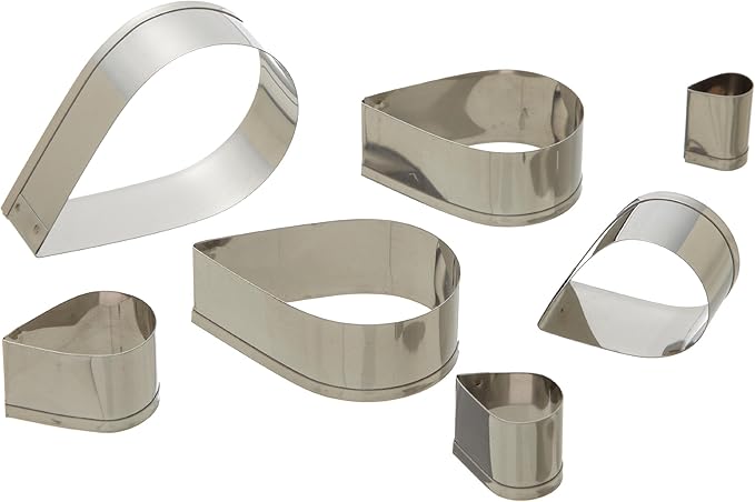 Ateco Plain Tear Drop Cutter Set