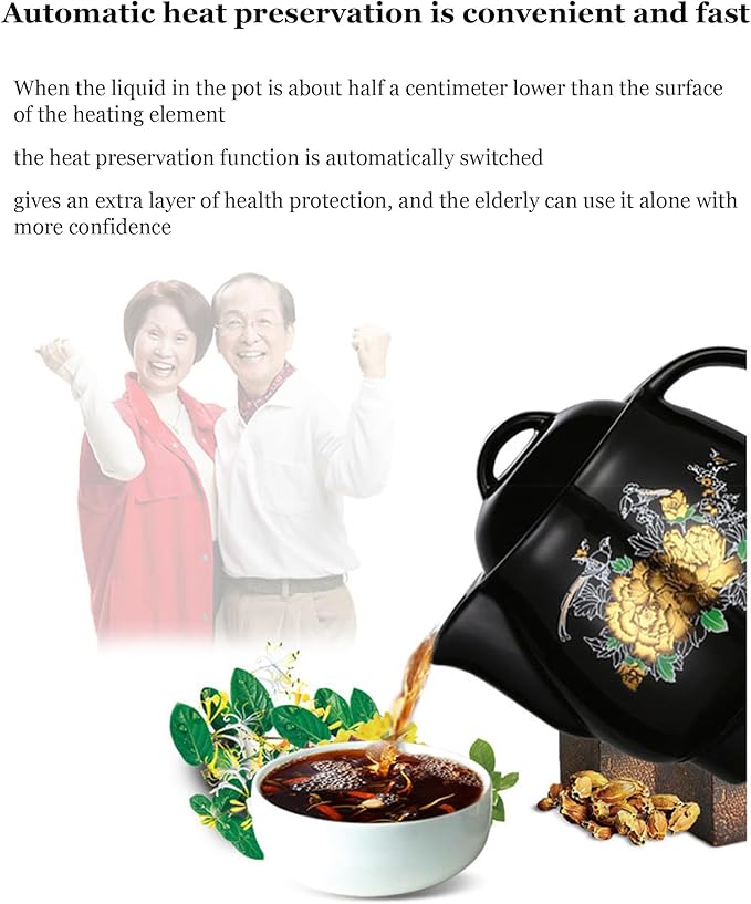 Smart Automatic Chinese Herbal Pot, Herbal Medicine Cooker, Chinese Medicine Cooking Pot, 3 Preset Modes (Decoct/Soup/Tea), with Keep Warm, for TCM Lovers 5L