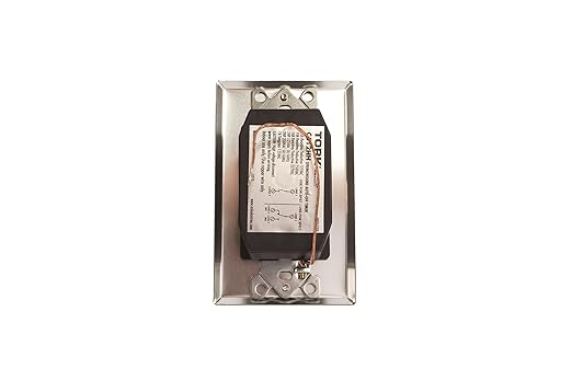TORK C512H Spring-Wound in-Wall Twist Timer with Commercial Style Metal Plate and 12-Hour Length for Automatic Shutoff of Motors or Lights