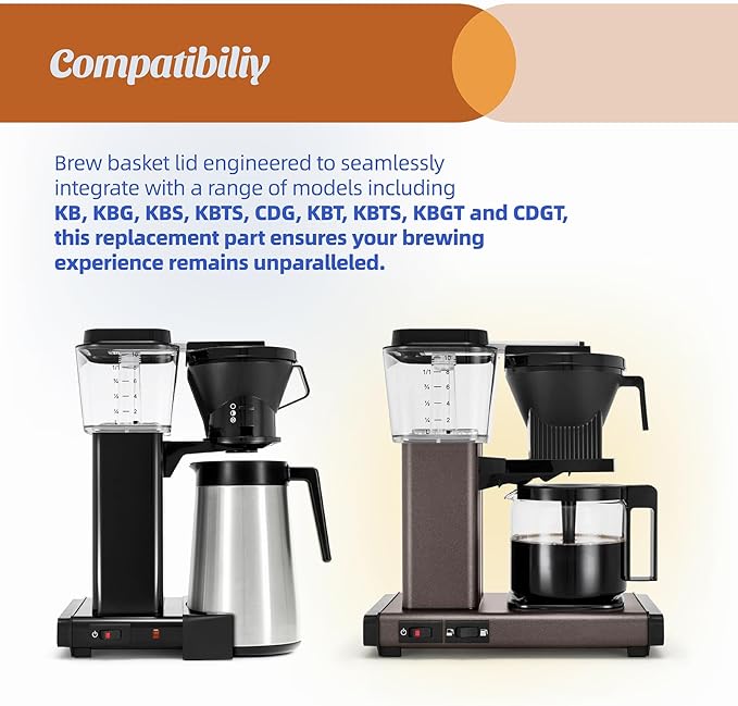13114 Coffee Brew Basket Lid - Replacement for Technivorm Moccamaster Coffee Maker